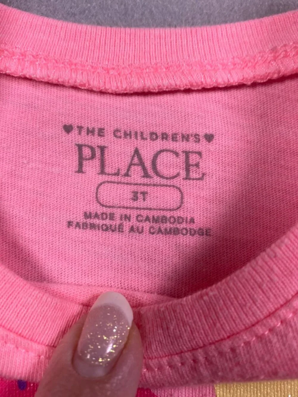LOT OF 4: Children's Place Play Shirts, T-Shirt, Graphic Tees - Toddler Girls 3T